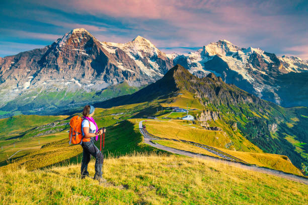 Hiking in the Swiss Alps