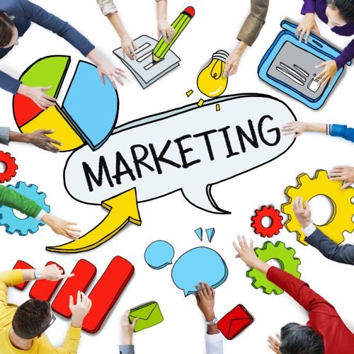 Group of People with Marketing Concept
